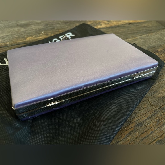 KURT GEIGER LONDON- Kensington Frame Clutch/Crossbody Satin Bag- NWT w/Dust Bag - Picture 8 of 13